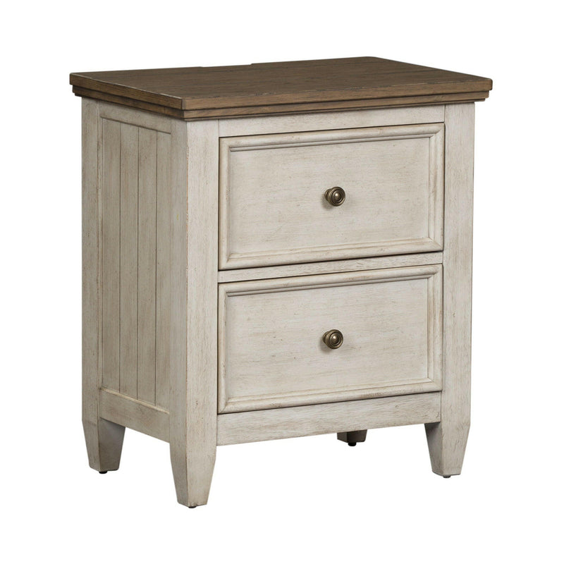 Heartland - 2 Drawer Nightstand With Charging Station - White