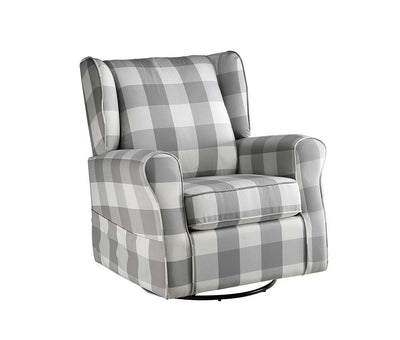 Patli - Swivel Chair - Gray Fabric - Grand Furniture GA