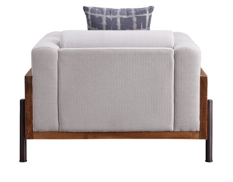 Pelton - Chair - Fabric & Walnut - Grand Furniture GA
