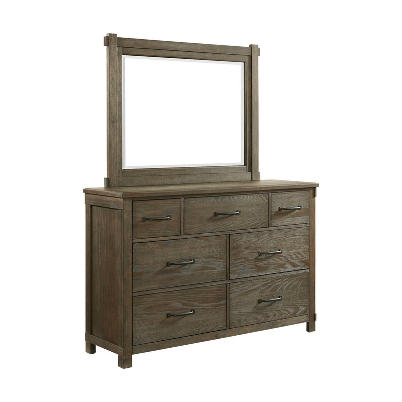 Scott - 7-Drawer Dresser With Mirror Set - Dresser & Mirror - Grand Furniture GA