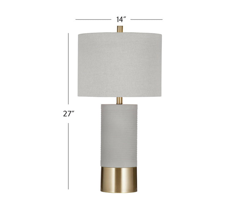 Tano - Table Lamp - Pearl Silver - Table Lamps - Grand Furniture GA