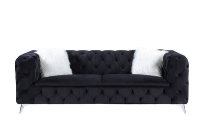 Phifina - Sofa - Black Velvet - Grand Furniture GA