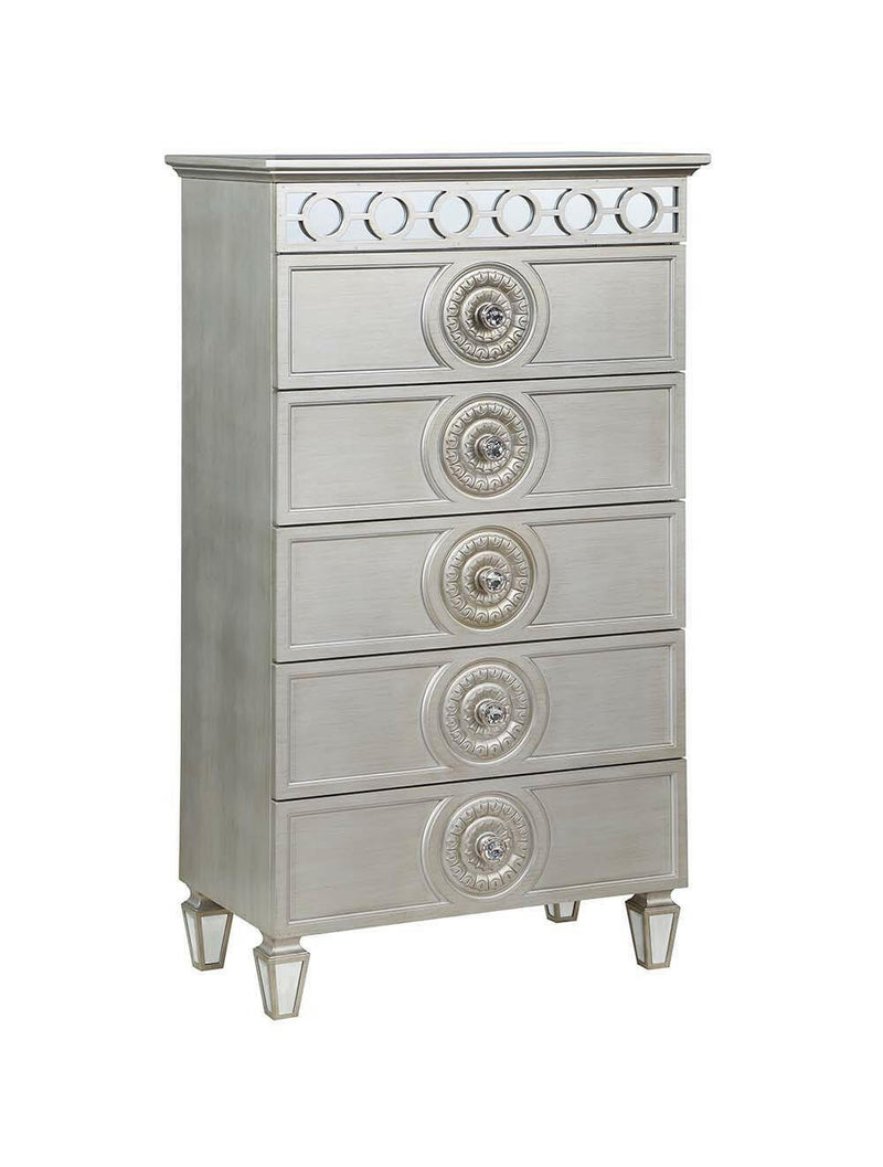 Varian - Chest - Silver & Mirrored Finish - Grand Furniture GA