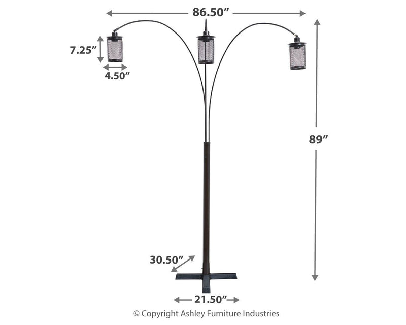 Maovesa - Bronze - Metal Arc Lamp