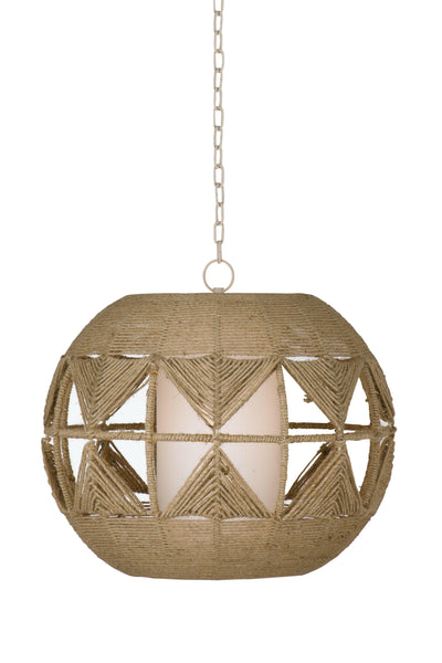 Woven - Pendant Lamp - Light Brown - Pendant Lighting - Grand Furniture GA