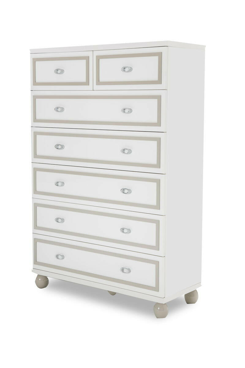 Sky Tower - 7-Drawer Chest - Cloud White.