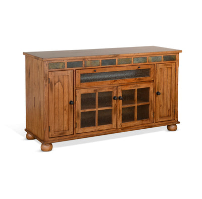 Sedona - Counter Height TV Console - Light Brown.