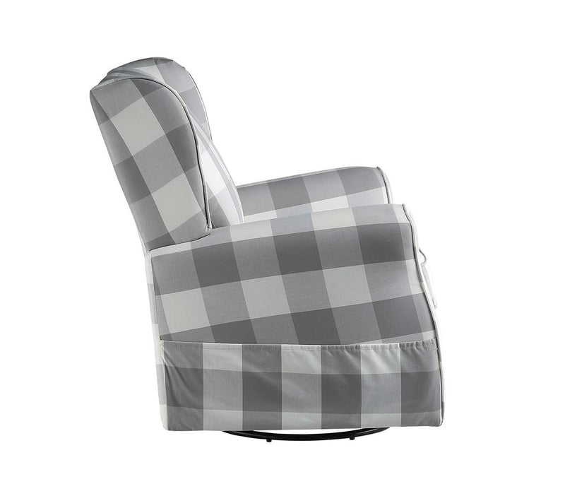 Patli - Swivel Chair - Gray Fabric.