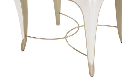 London Place - Rectangular End Table - Creamy Pearl