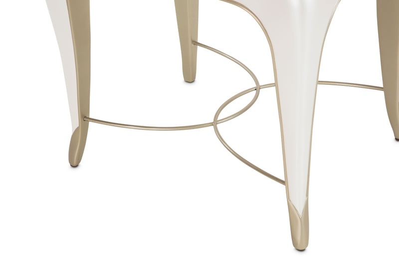 London Place - Rectangular End Table - Creamy Pearl