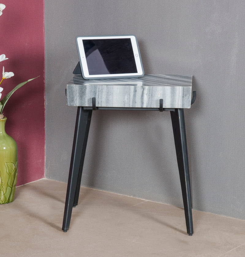 Landon - Accent Table - Gray / Black