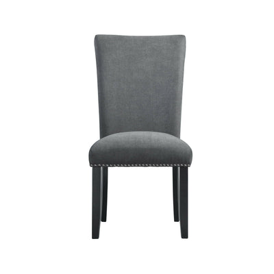 Tuscany - Standard Height Side Chair (Set of 2) - Charcoal - Chair Sets - Grand Furniture GA