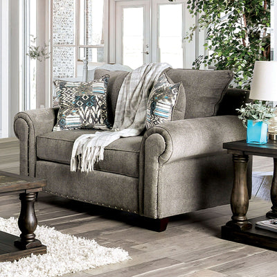 Mott - Loveseat - Gray - Grand Furniture GA