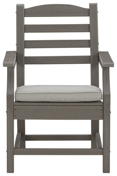 Visola - Gray - Arm Chair With Cushion (Set of 2) - Grand Furniture GA