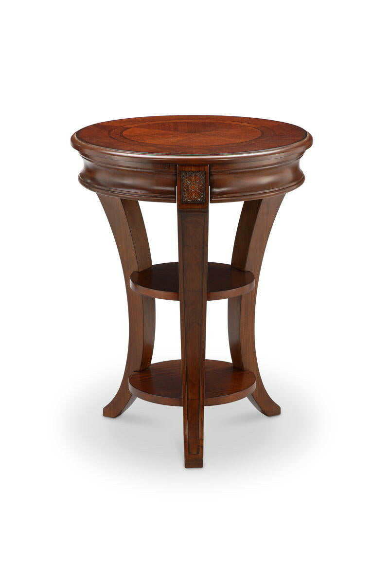 Winslet - Round Accent Table - Cherry.