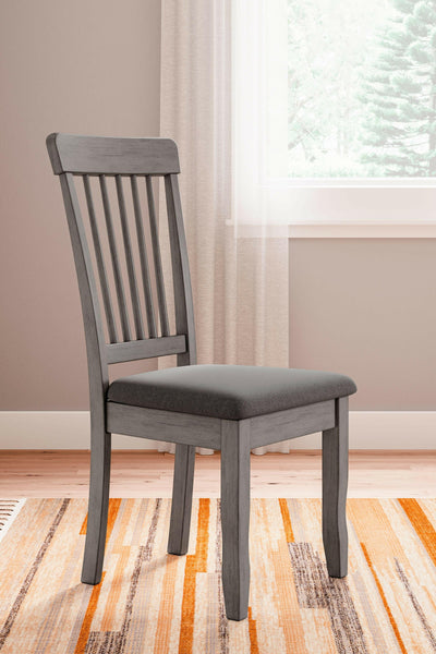 Shullden - Gray - Dining Room Side Chair (Set of 2).