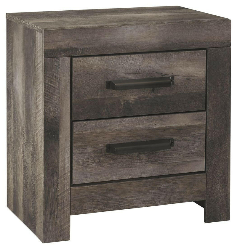 Wynnlow - Gray - Two Drawer Night Stand.