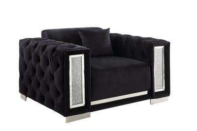 Trislar - Chair - Black Velvet - 33" - Grand Furniture GA