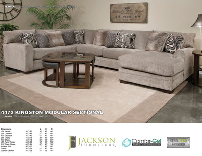Kingston Modular Sectional - LSF Section - Pewter - 40"