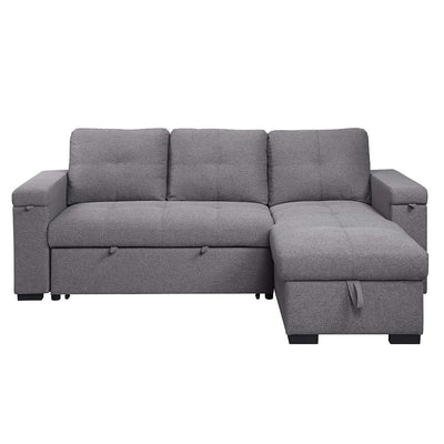 Jacop - Sectional Sofa - Dark Gray Fabric - Grand Furniture GA