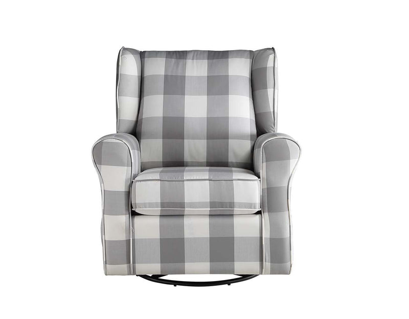 Patli - Swivel Chair - Gray Fabric - Grand Furniture GA