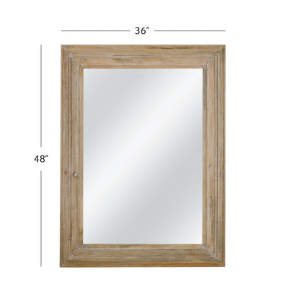 Rustic - Wall Mirror - Light Brown - Wall Mirrors - Grand Furniture GA