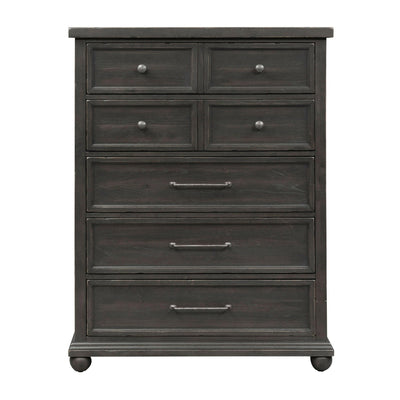 Harvest Home - 5 Drawer Chest - Black.