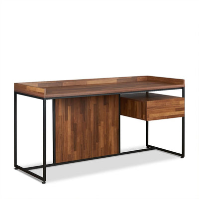 Sara - Desk - Walnut & Sandy Black - Grand Furniture GA