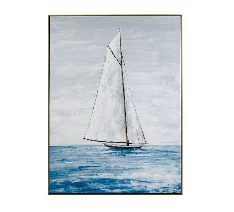 Set Sail - Canvas Art - Blue - Canvas Art - Grand Furniture GA