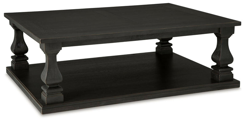 Wellturn - Black - Rectangular Cocktail Table.