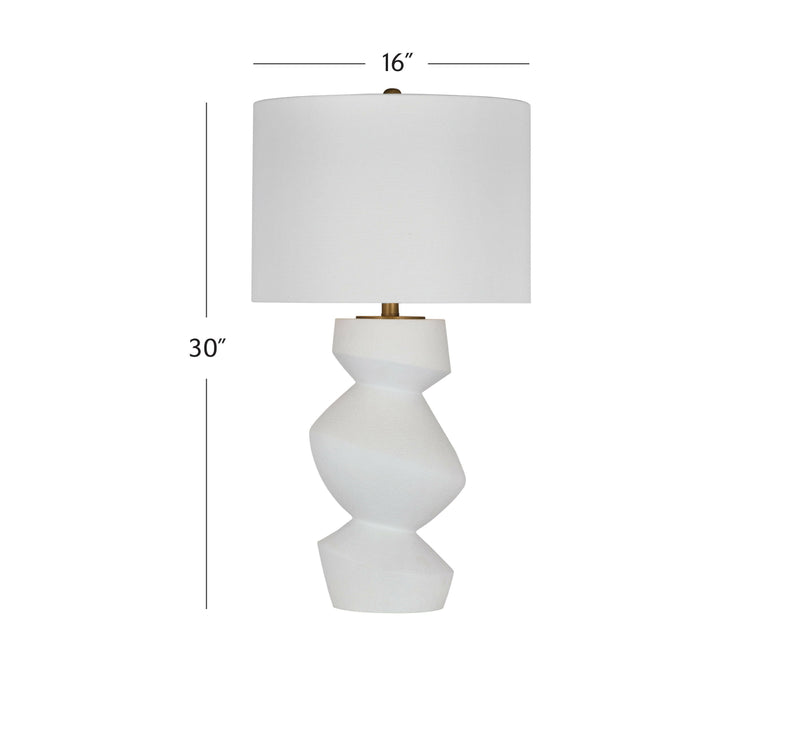 Helen - Table Lamp - White - Table Lamps - Grand Furniture GA