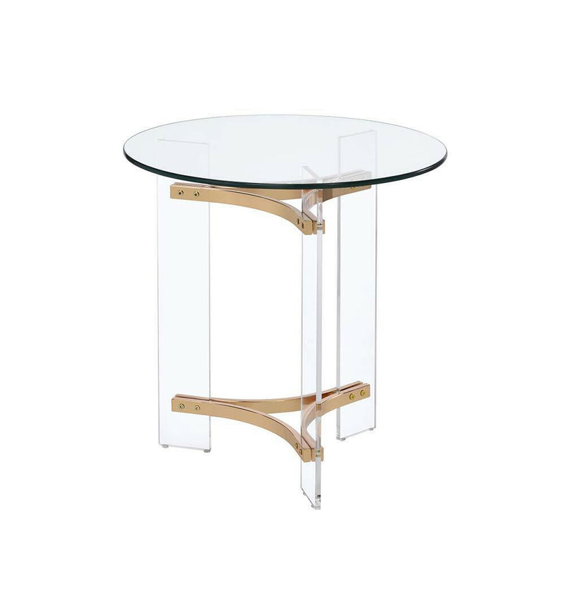 Sosi - End Table - Gold Finish - Grand Furniture GA