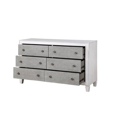 Katia - Dresser - Rustic Gray & White Finish - Grand Furniture GA