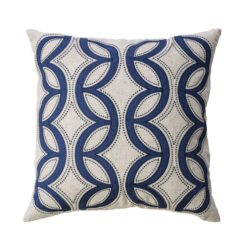 Teri - Pillow (Set of 2) - Beige / Indigo - Grand Furniture GA