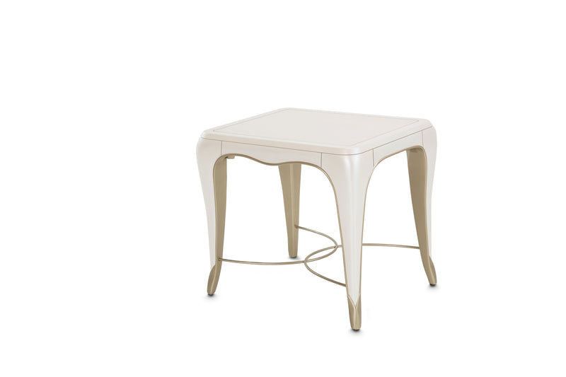 London Place - Rectangular End Table - Creamy Pearl