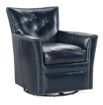 Swivel Club Chair - Blue.