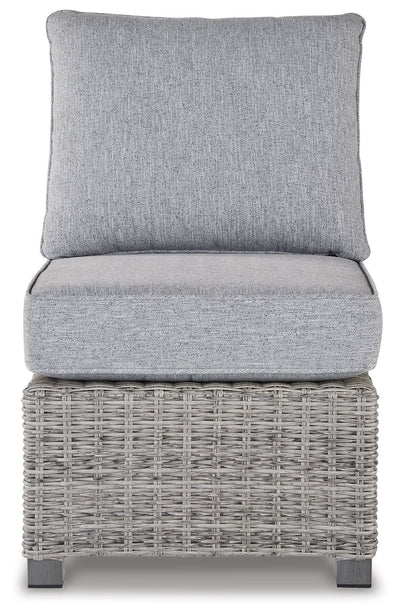 Naples Beach - Light Gray - Armless Chair W/Cushion