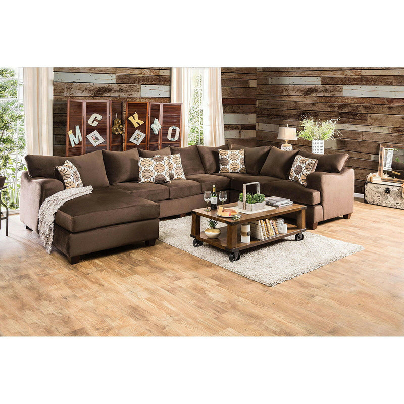 Wessington - U-Shaped Sectional - Chocolate - Grand Furniture GA