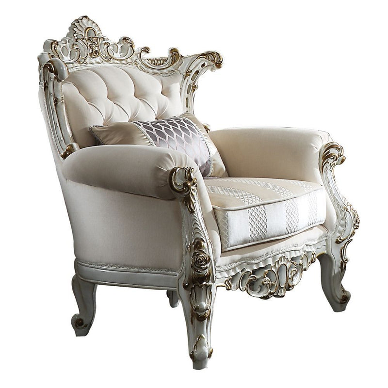 Picardy II - Chair - Fabric & Antique Pearl - Grand Furniture GA