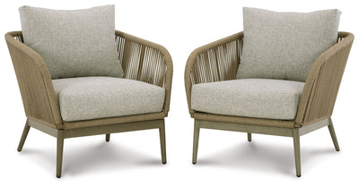 Swiss Valley - Beige - Lounge Chair W/Cushion (Set of 2).