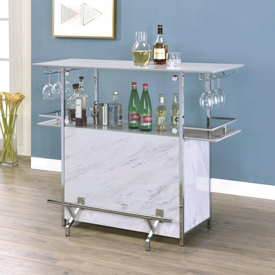 Rianna - Bar Table - White - Grand Furniture GA