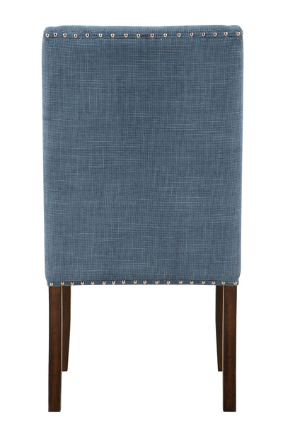 Lambert - Accent Dining Chair (Set of 2) - Brown / Blue