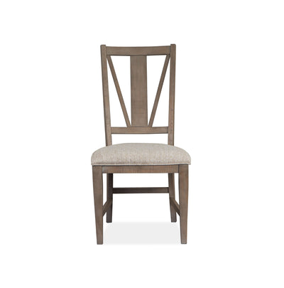 Paxton Place - Dining Side Chair With Upholstered Seat (Set of 2) - Dovetail Grey