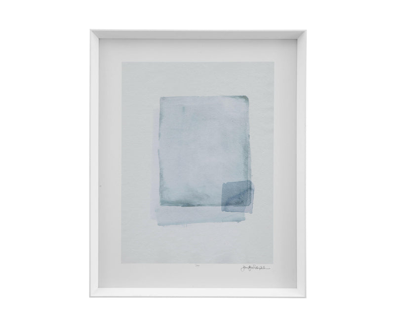 Water Color Lens II - Framed Print - White.