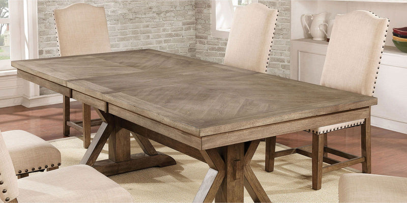 Julia - Dining Table - Light Oak / Beige