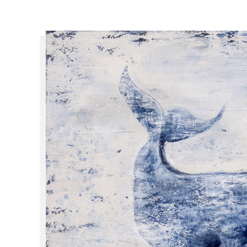 Whale Song - Canvas Art - Light Blue - Canvas Art - Grand Furniture GA