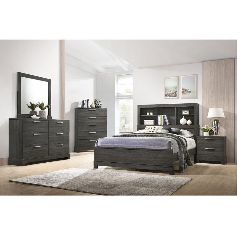 Lantha - Nightstand - Gray Oak - Grand Furniture GA