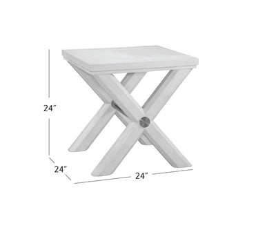 Nadine - End Table - White