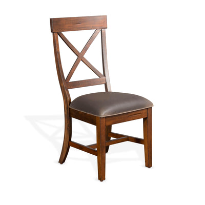 Tuscany - Crossback Chair - Dark Brown.