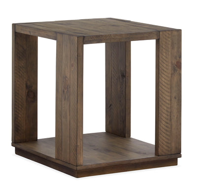 Leighton - Rectangular End Table - Burnt Sienna